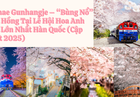 Jinhae Gunhangje – “Bùng Nổ” Sắc Hồng Tại Lễ Hội Hoa Anh Đào Lớn Nhất Hàn Quốc (Cập nhật 2025)